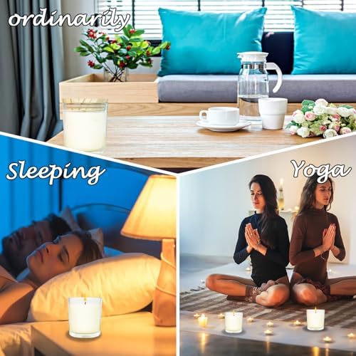12 Pcs 6 Oz Bulk White Soy Candles,Vanilla Scented Candles Set,Bulk Aromatherapy Candle,Great Stress Relieving Scented Candle for Girls as a Gift for Birthdays, Weddings and More! - Image 6