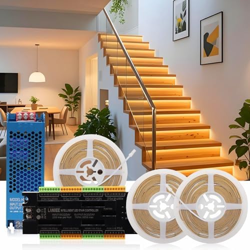 Intelligent Motion Sensor Stair Light, 40 inches, 16 Stairs by LANXEELIGHTING