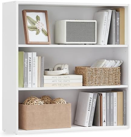 VASAGLE 3-Tier Bookshelf, Storage Organizer, 31.5 x 9.4 x 32 Inches by VASAGLEbySONGMICSHOME