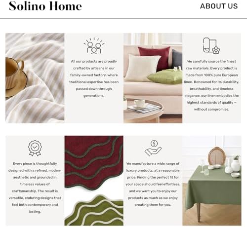 Solino Home 100% Linen Cocktail Napkins Grey Hemstitch, 6 x 6 in, Set of 12 - Image 6