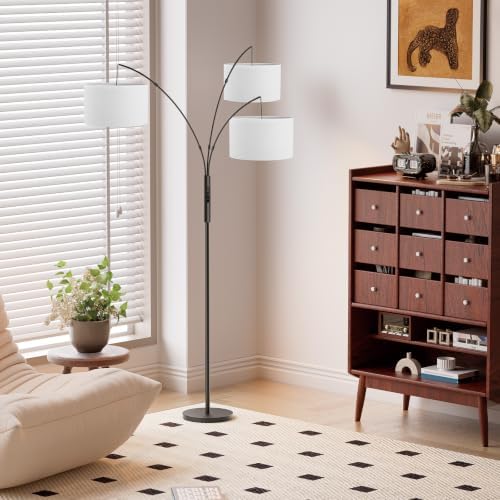 SIBRILLE Upgraded 36W Floor Lamps for Living Room - Super Bright Dimmable Tree Floor Lamp with Remote & Touch Control, Tall Lamp for Living Room Corner, Bedroom, Office - Image 3