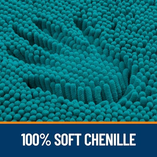 OLANLY Bathroom Runner Rugs 59x24, Extra Soft Absorbent Chenille Bath Rugs - Image 3