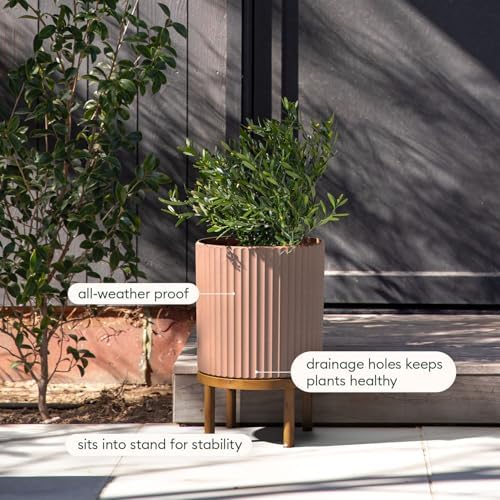 Veradek Demi Series Raised Planter - Round Planter with Stand - Image 7