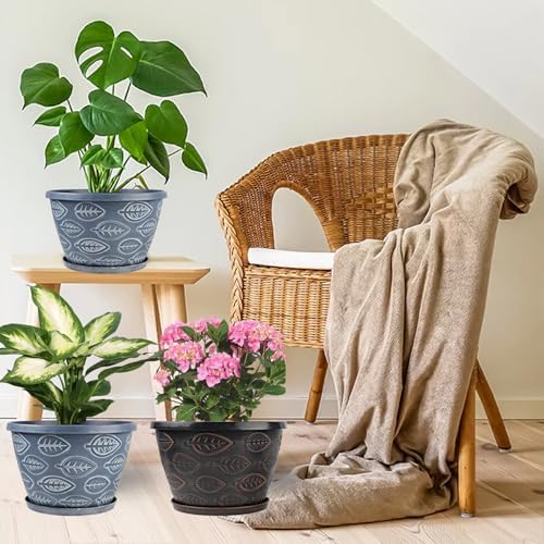 Nooulap 3 Pack Flower Pots 11 Inch - Image 5