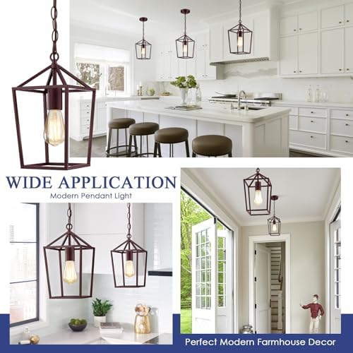 Sheetea 2 Pack Pendant Lights Kitchen Island, Farmhouse Light Fixtures - Image 7