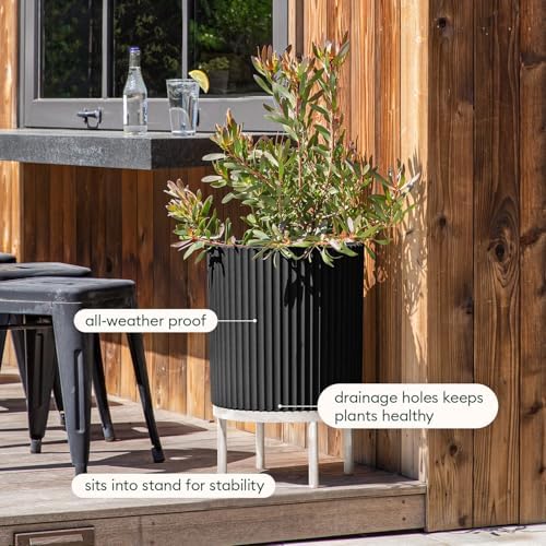 Veradek Demi Series Raised Planter - Round Planter with Stand - Image 7