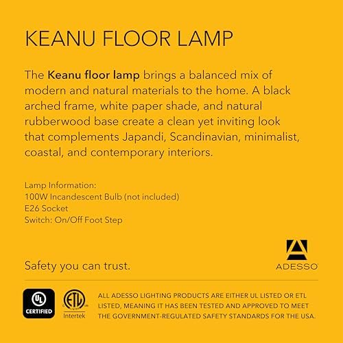 Antique Brass Floor Lamp - Keanu - Image 7