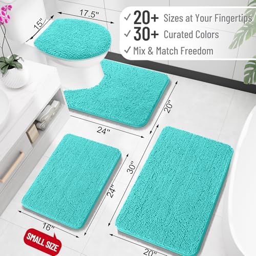 OLANLY Large Bathroom Rugs 50x30, Extra Soft Absorbent Chenille Bath Rugs - Image 2
