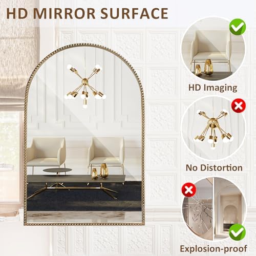 20"x30" Beaded Wall Mirror for Bathroom - Image 6