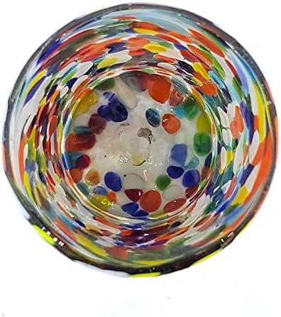 Confetti Carnival 14 oz Drinking Glasses (set of 6), Recycled Glass, Lead-free, Toxin-Free (Drinking) - Image 4