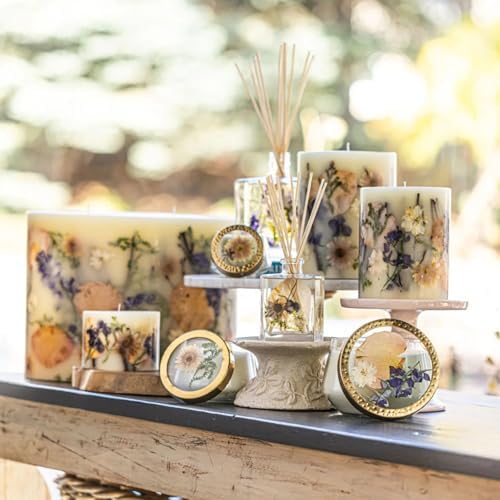 Rosy Rings Botanical Reed Diffuser 4oz - Lasts 4-6 Months Aromatherapy Notes of Cashmere Vanilla Jasmine Lily Sandalwood Apple Long Lasting Floral Luxurious Home Fragrance Decor Gifts (Vanilla Rain) - Image 4