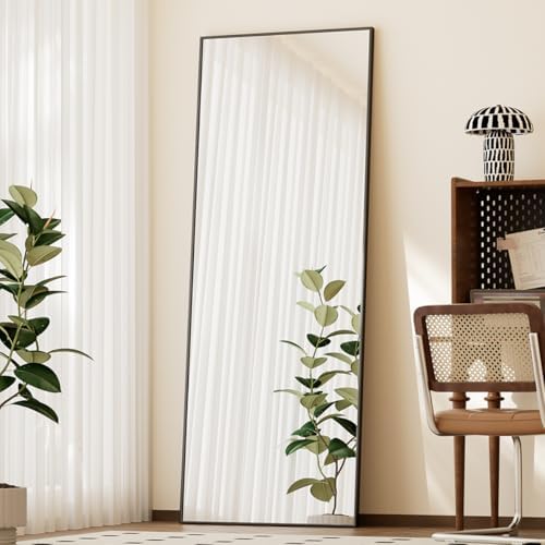 BEAUTYPEAK Full Length Mirror with Stand, 56"x21" Floor Mirror by BEAUTYPEAK