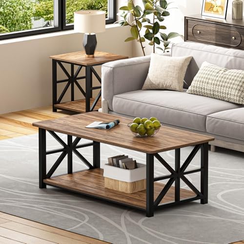 GreenForest Round Corners Coffee Table for Living Room - Image 2