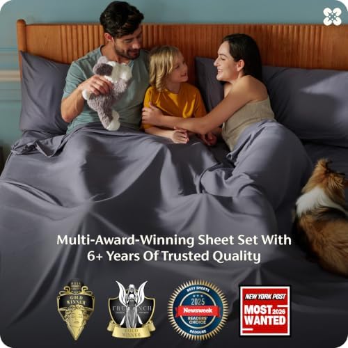 Bedsure PureWoven 100% Rayon Derived from Bamboo, Full Size Sheets, 4 PCS - Image 3