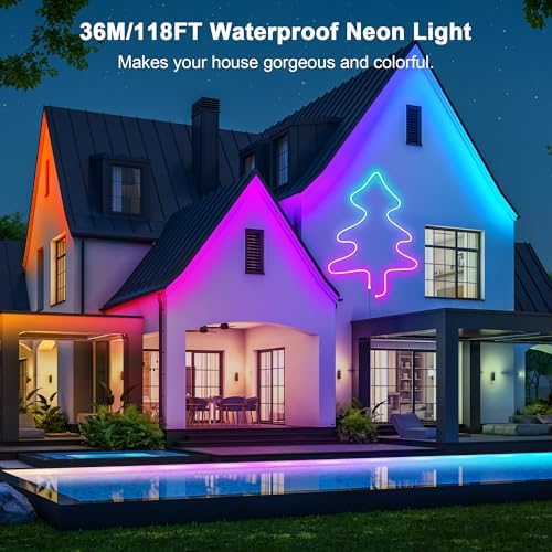 Cozylady RGB Neon Light LED Rope Light (120ft-36M) - Image 2
