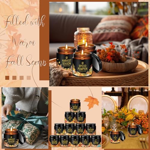 Landhoow 12 Pcs Fall Scented Candle Gifts Set for Women, Fall-Classic - Image 5
