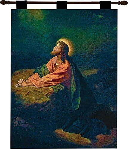 Manual Inspirational Collection 26 X 36-Inch Wall Hanging and Finial Rod, Garden of Gethsemane by Manual+Woodworker