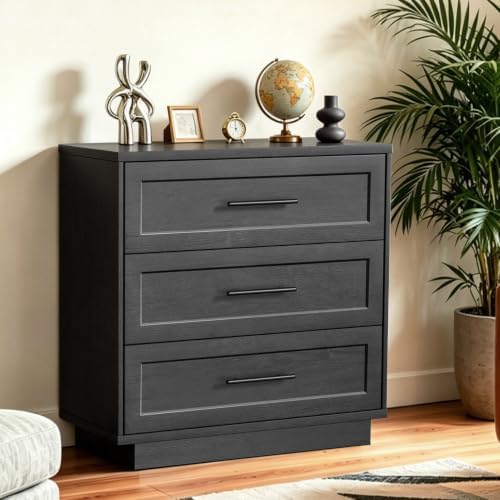 Fatmok Modular Entertainment Center & Buffet Cabinet, Extra Long Sideboard TV Stand with Arched Wooden Doors, Modern Wooden Storage Cabinet for Living Room, Black Grey(CEC,3-Piece) - Image 3