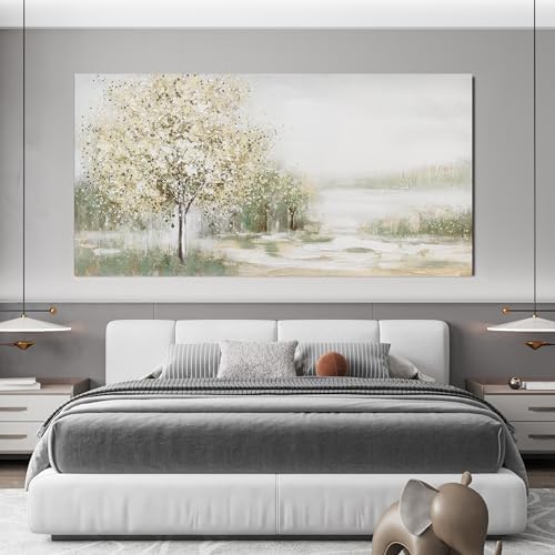 Canvas Wall Art Decor Oversized Landscape Wall Art Decor Green Wall Art for Living Room Natural Canvas Art Wall Decor Oversized Wall Art Prints For Walls Home Office Wall Decorations 39"X78" - Image 2