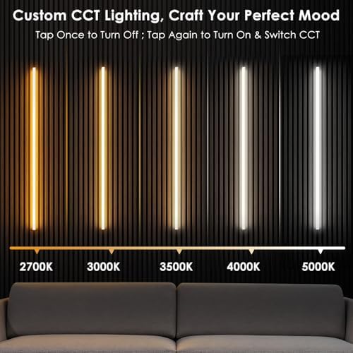 5CCT Wall Panel Lights 6PCS LED Light with 2700K-5000K Selectable - Image 2