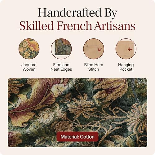 William Morris Acanthe Brown Medium Tapestry Wall Hanging 58 x 28 in - Image 3