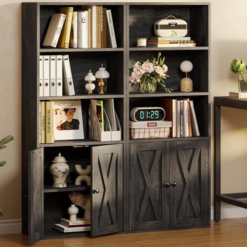 IRONCK Industrial Bookshelves and Bookcases with Doors and Shelves - Image 2