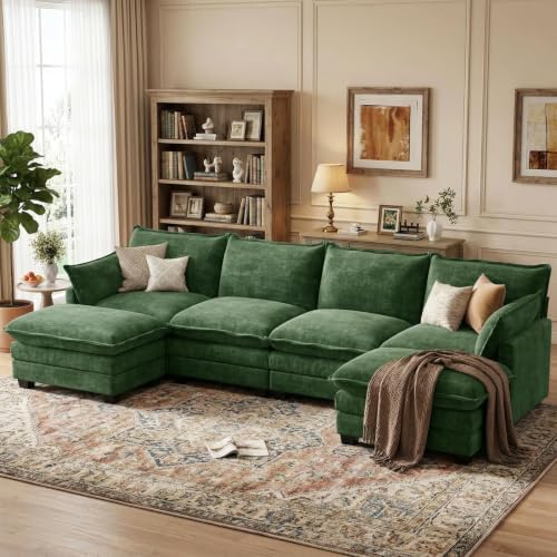 U Shaped Modular Sectional Couch, Comfy Sofa for Living Room by Unknown
