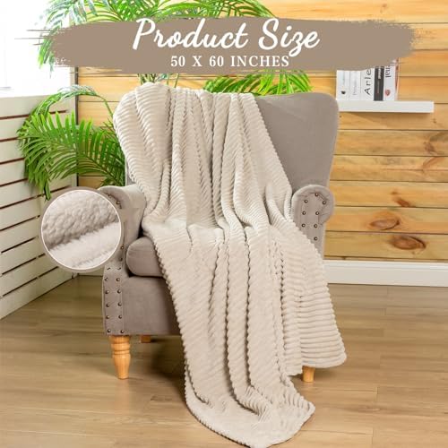 Buryeah 24 Pcs Flannel Blankets Bulk,Fall Outdoor Wedding, Khaki - Image 3