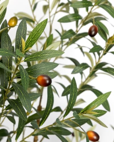 Artificial Olive Tree 6FT Faux Indoor with Planter&Cotton Basket - Image 6