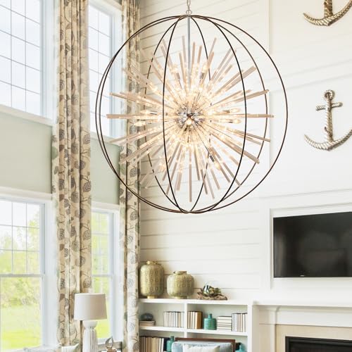 Vezzio Extra Large Modern Black Crystal Chandelier for High Ceiling Foyer - Image 2