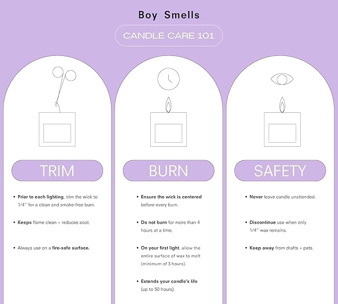 Boy Smells Vanilla Era Candle – White Tulip, Vanilla, and Espresso – Gourmand and Spicy Scented Candle - Image 2