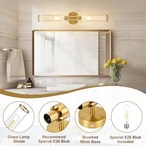 Morauroral Gold Battery Operated Wall Sconce Rechargeable 1 Pack - Image 5