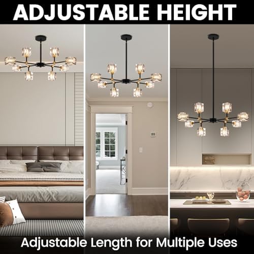 Crystal Sputnik Chandelier with 8-Light Modern Light Fixtures - Image 7