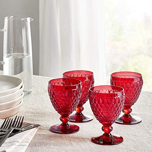 Villeroy & Boch Boston Colored Red Wine Glass, Crystal Glass, Made in Germany, 6.75 oz Capacity, Red - Image 5