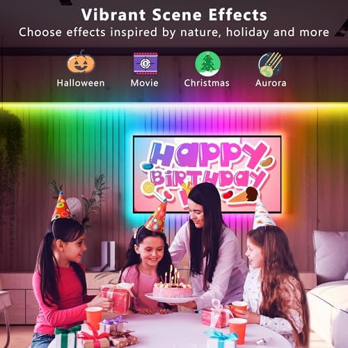 DAYBETTER Smart IC LED Strip Lights, BGRIC LED Lights for Bedroom, DIY Multiple Colors on One Line, App Control Color Changing Strip Lighting Music Sync Home Decor 16.4 ft - Image 4