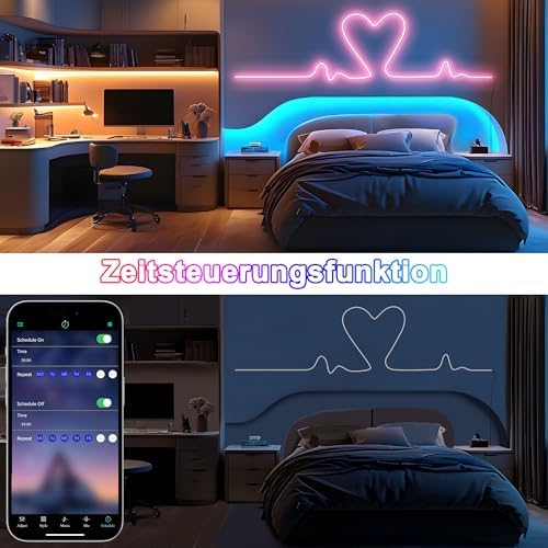 Cozylady RGB Neon Light LED Rope Light (66ft/20M) - Image 4