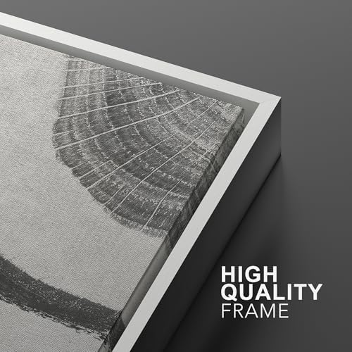 SIGNWIN Framed Canvas Print Wall Art Wood Tree Rings Abstract Illustrations Minimalist Modern Wall Art Neutral Boho Decor for Living Room, Bedroom, Office - 24"" x36 x2 White - Image 5