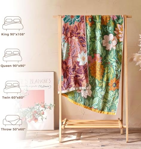 LUTBM Boho Throw Blanket for Bed 60"x80", All Season Cotton Couch Blankets - Image 5