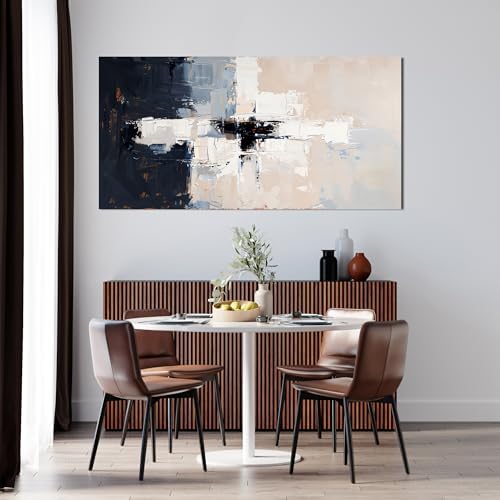 Abstract Black White Wall Art Decor Pictures for Living Room 20" X 40" - Image 6