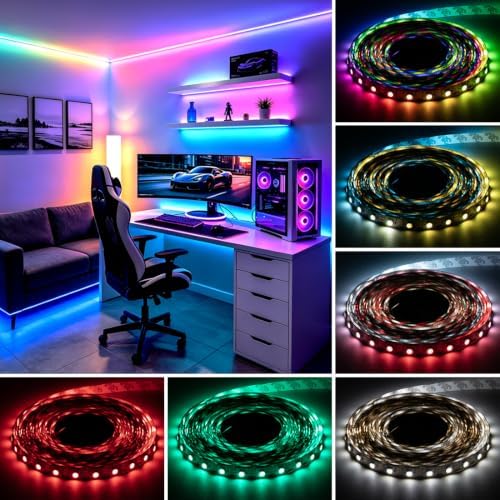 BTF-LIGHTING RGB+Warm White SK6812 LED Strip 16.4FT 300LED DC5V IP67 - Image 7