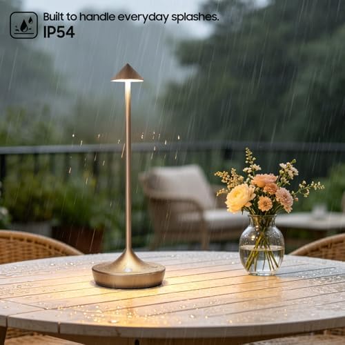 2 Pack Cordless Table Lamp, Rechargeable 6000mAh Battery Table Light - Image 2