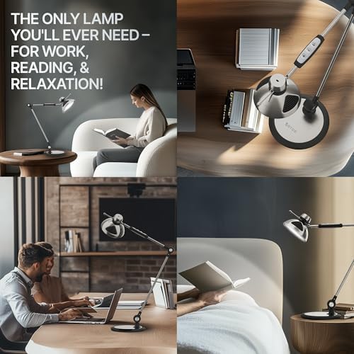 OTUS Tall LED Architect Desk Lamp for Home Office, Gesture Control - Image 4