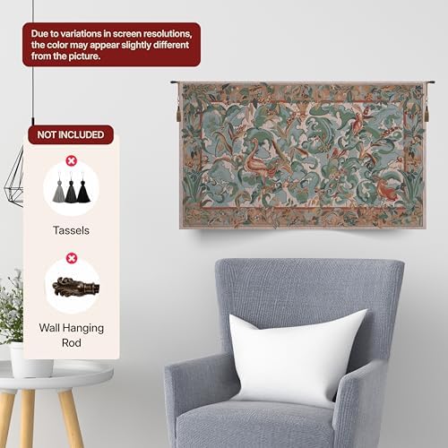 Animals Aristoloches Light Forest Tapestry Wall Hanging 19 x 31 in - Image 7