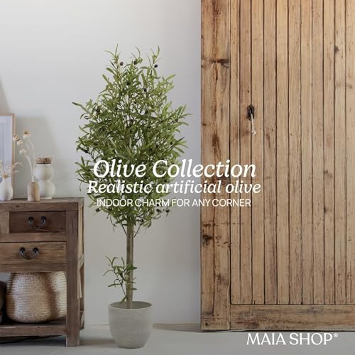 Maia Shop - 5ft Artificial Olive Tree - Faux Indoor Plant - Image 2