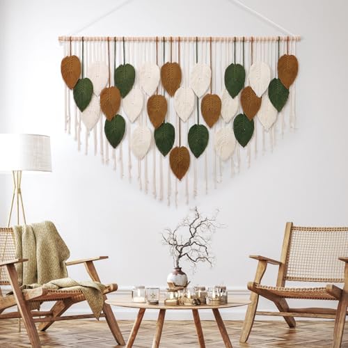 Large Macrame Wall Hanging Boho Woven Tapestry Chic Home Decor Wall Art - Image 4