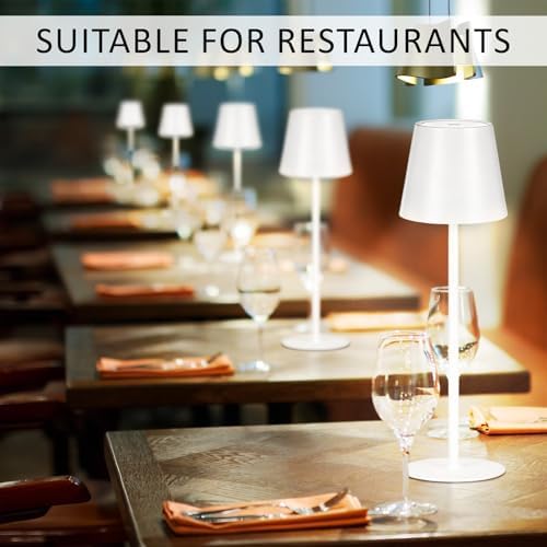 Retisee 12 Pack Cordless Table Lamp Portable Rechargeable Lamp, White - Image 4