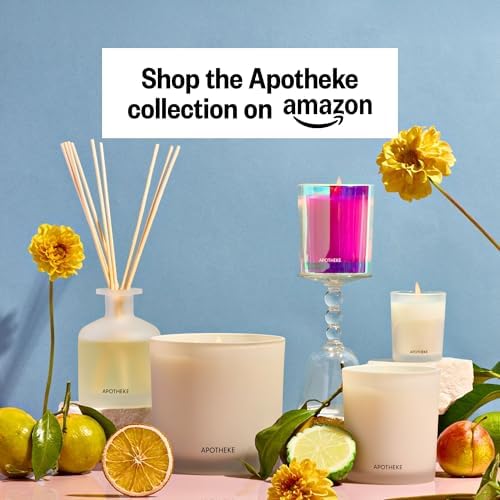 Apotheke Scented Reed Diffuser for Home, Bergamot Tangerine, 10 Reed Sticks - Image 2