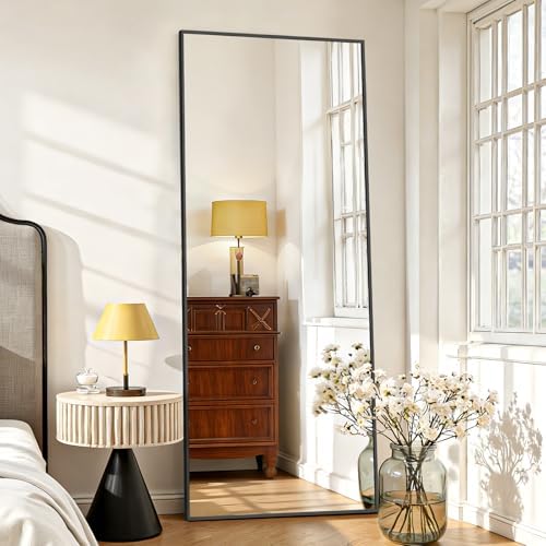 Mirror Full Length 64"x21", Rectangle Full Body Floor Mirrors with Stand - Image 3