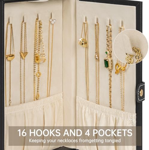 AKOZLIN 6-Tier Jewelry Box Organizer 5 Drawers Storage Medium Black - Image 5