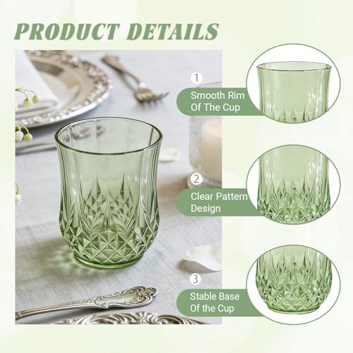12 Pack Plastic Stemless Wine Glasses, 12oz Unbreakable Wine Cups - Image 3